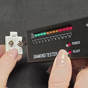 Moissanite Sterling 925 Silver Screw Back Stud Earrings